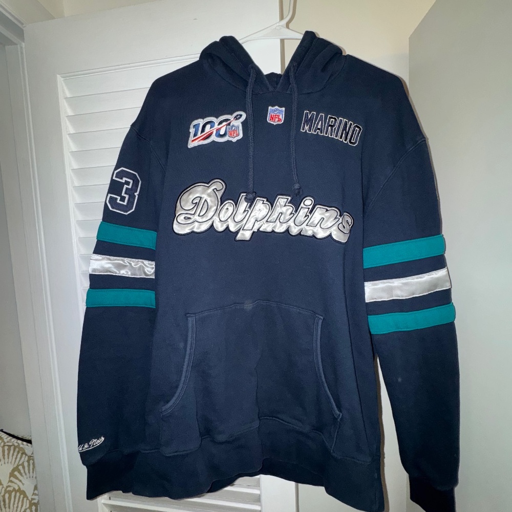 Rare Throwbacks NFL DOLPHINS JERSEY MARINO XL
